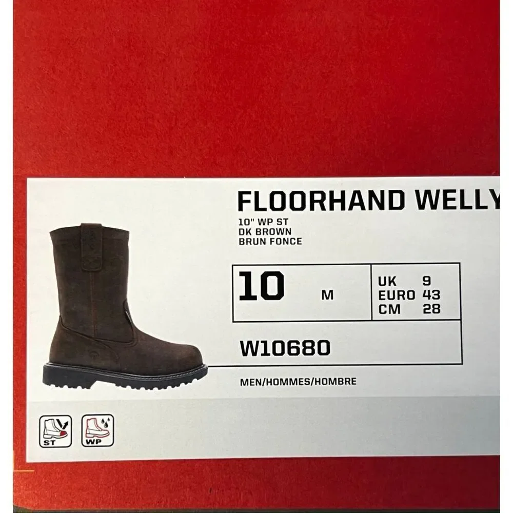 Wolverine Men's 10 Floorhand Waterproof 10
